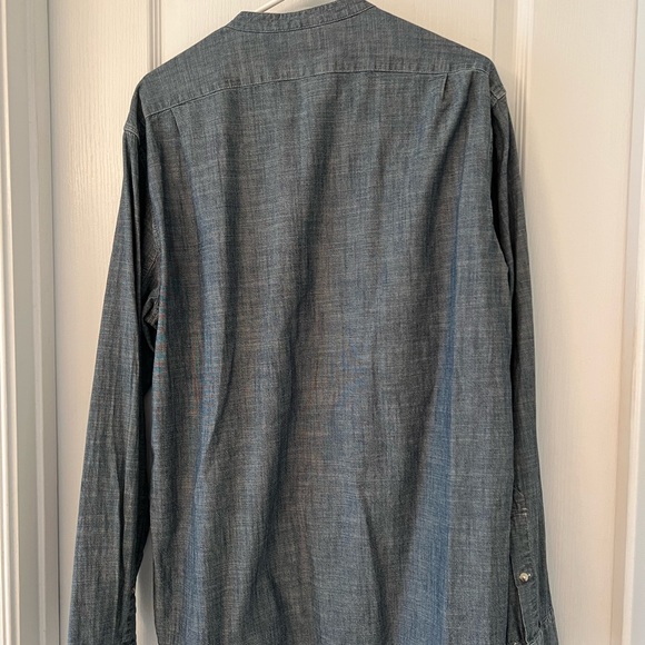 J Crew Chambray Long Sleeve Button Up Shirt - Picture 5 of 6